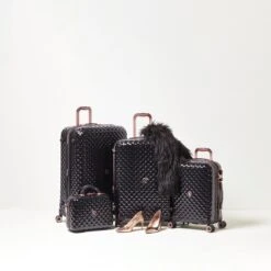 IT Luggage Glitzy - 5pc Set (Black) -Travel Bag Store 17