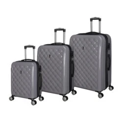 IT Luggage Cushion Lux - 3pc Set (Silver)