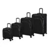 IT Luggage Trinary - 4pc Set (Black) -Travel Bag Store 32909 UK12 2875 08BlackSSFrontpanel