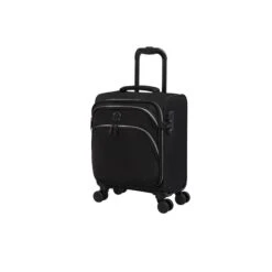 IT Luggage Trinary - 4pc Set (Black) -Travel Bag Store 32909 UK12 2875 08BlackSSFrontpanel15in