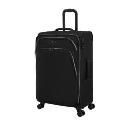 IT Luggage Trinary - 4pc Set (Black) -Travel Bag Store 32909 UK12 2875 08BlackSSFrontpanel25in