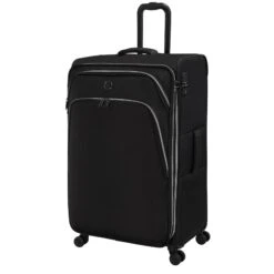 IT Luggage Trinary - 4pc Set (Black) -Travel Bag Store 32909 UK12 2875 08BlackSSFrontpanel29in