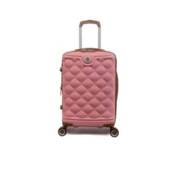 IT Luggage Indulging - 4pc Set (Flamingo Pink) -Travel Bag Store 32964 UK16 3039 08FlamingoPinkSSFrontpaneldirectly18.5in