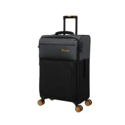 Duo-Tone - 4pc Set (Pewter & Black) -Travel Bag Store 33080 UK12 1519B08Pewter BlackSSFrontpanel23.4in