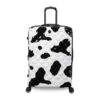 IT Luggage Indulging - Medium Plus (Moo Cow Print) -Travel Bag Store 33198 UK16 3039A08Moocowblack whiterepeatprintSSFrontpaneldirectly25in 64b97a89 8108 4d49 9d98 a22930f0209b