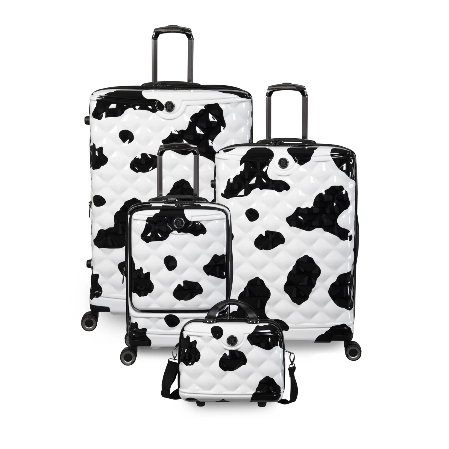 IT Luggage Indulging II - 4pc Set (Moo Cow Print) 3 IT Luggage Indulging II - 4pc Set (Moo Cow Print)
