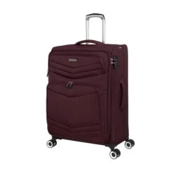 IT Luggage Intrepid - 4pc Set (Dark Red) -Travel Bag Store 61356 US12 2078D08DarkredS055SSFrontpanel24in