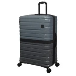 IT Luggage Interfuse - 3pc Set (Lead / Pewter) -Travel Bag Store 61527 US16 2936 08Lead PewterM332SSFrontpanel29in