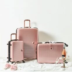 IT Luggage Helixian - 3pc Set (Metallic Rose Gold) -Travel Bag Store 9 edc9ceca 0f84 49ed 8f48 63e60f3f7e3a