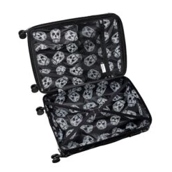 IT Luggage Candy Calavera - 4pc Set (Black Marble) 24 IT Luggage Candy Calavera - 4pc Set (Black Marble) -Travel Bag Store CandyCalavera16 2918AEmptyInteriorview