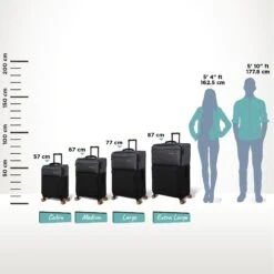 Duo-Tone - Extra Large (Pewter & Black) -Travel Bag Store Duo Tone Black Relative Size 480ff29a 1b1c 47af a543 e489a951e6ba