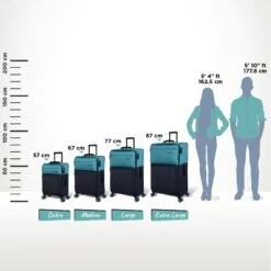 Duo-Tone - Large (Capri Breeze / Dress Blues) -Travel Bag Store Duo Tone Capri Relative Size 4a5fcfc4 c787 41a0 ad61 6a11d1a17642