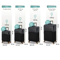 Duo-Tone - Extra Large (Pewter & Black) -Travel Bag Store Duo Tone Set Black dims weights 717aa7d7 5ea7 4ee2 a1ce f3b8217f09ef