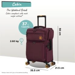 Simultaneous - Cabin (French Port) -Travel Bag Store Simultaneous Cabin French Port dims weights