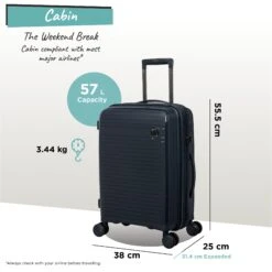 IT Luggage Spontaneous - Cabin (Blueberry) -Travel Bag Store Spontaneous Cabin blueberry dims weights